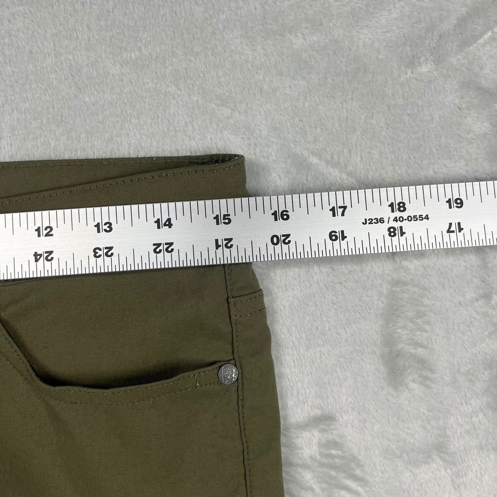 Prana Women Olive Green Cargo Pants Slim Fit Outdoor Hiking Size 6 - Picture 3 of 8